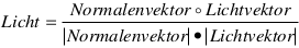 Beleuchtungsformel