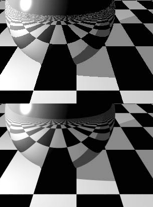 DAS ANTI-ALIASING-VERFAHREN beseitigt unschöne Treppcheneffekte.