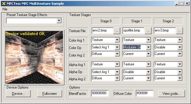MIT DEM PROGRAMM MFCTEX kombinieren Sie mehrere Texturen gleichzeitig.