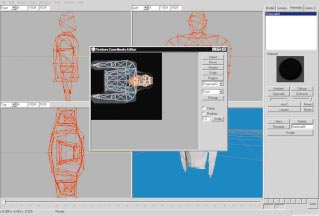 MIT DEM TEXTURECOORDINATE-EDITOR passen Sie die Textur an.