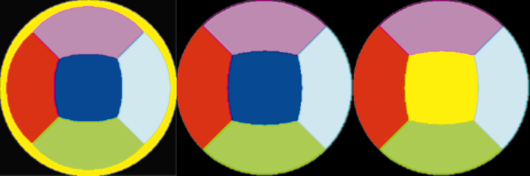 DIE EXEMPLARISCHE SPHEREMAP zeigt schlechtes Sampling (links).