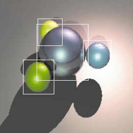 MIT 2D BOUNDING BOXES lassen sich viele unnötige Primärstrahlen und Schnittpunktberechnungen vermeiden.