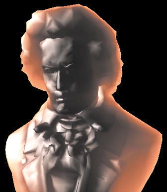 Translucency: Beethoven stellen Sie eindrucksvoll als durchscheinendes Objekt in Echtzeit dar.